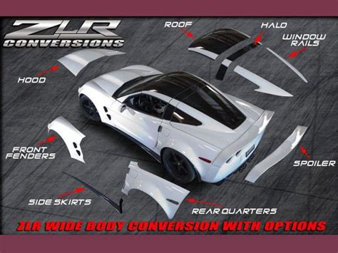 Complete Super Wide Body Kit For Chevrolet Corvette C6 Base Model