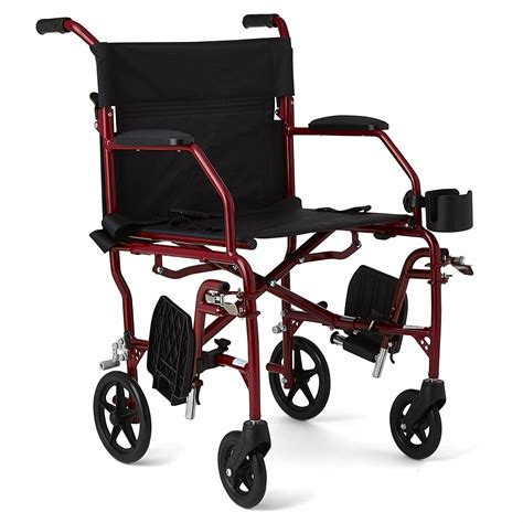 Medline Ultralight Transport Wheelchair 19