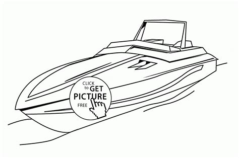May 20, 2021 by jeffrey w. Fast Boat coloring page for kids, transportation coloring ...
