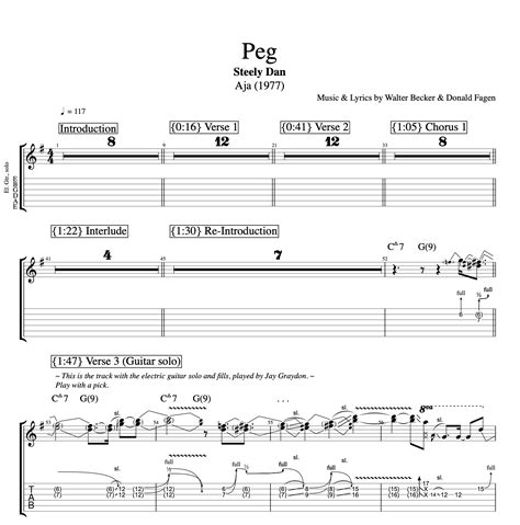 "Peg" · Steely Dan || Vocals + Piano + Guitar + Bass + Horns + Drums