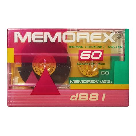 Memorex Dbsi C60 Ferric Blank Audio Cassette Tapes Retro Style Media