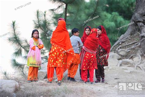 Girls Arja Azad Kashmir Pakistan Stock Photo Picture And Rights