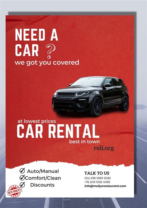 Car Rental Poster