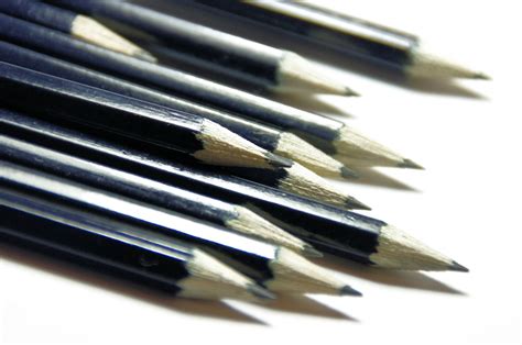 Pencils On White Background Free Stock Photo Public Domain Pictures