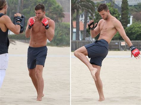 Ex Big Brother Star Corey Brooks Goes Shirtless For Beach Sparring My