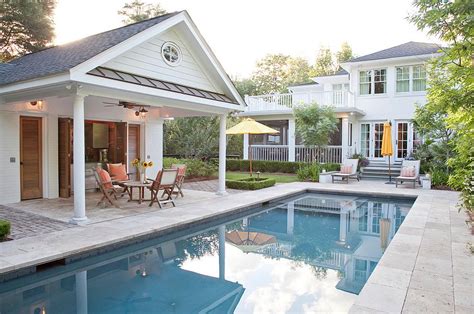 Placing a pool or spa close to a deck strengthens the outdoor potential of both. 25 Pool Houses to Complete Your Dream Backyard Retreat