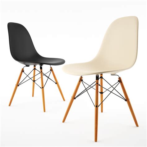 Free 3d Model Side Chair By Vitra Eames Images Behance