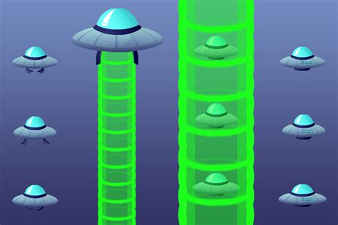 Ufo With Magnetic Beam 2d Unity Asset Store