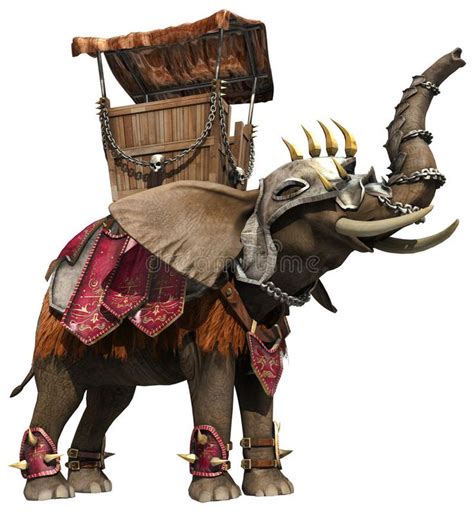 Fantasy Elephant 3d Render Of A Fantasy Elephant In An Armor
