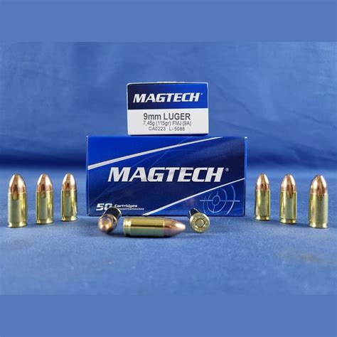 Magtech 9mm Luger Fmj 745g115grs 1000 Schuss Waffenhandel Türk