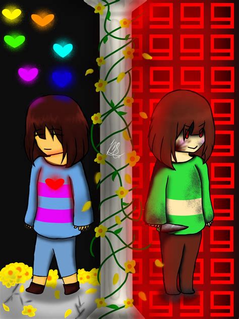 Ut Frisk And Chara Mercy Or Fight By Pastel Horrors On Deviantart