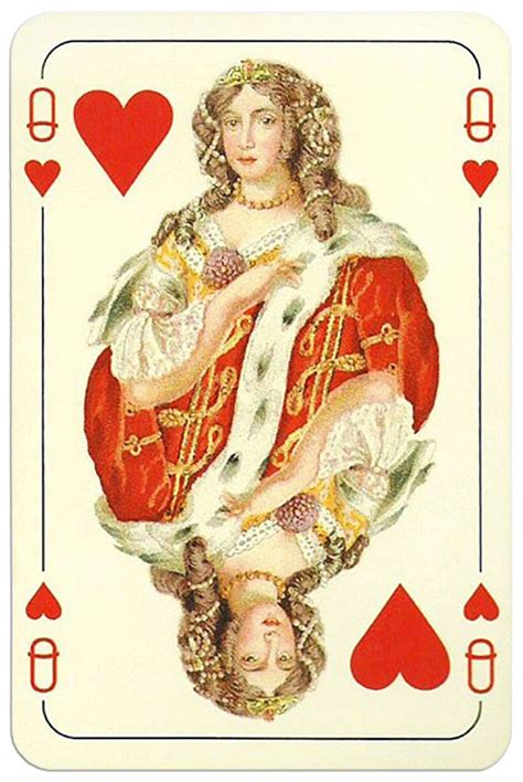 Queen Of Hearts Card From Magyar Kiralyok Romi Deck In 2024 Queen Of