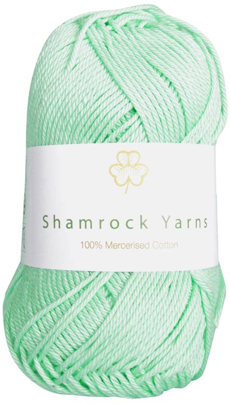 Shamrock Yarns 100 Mercerised Cotton 140 Mint Green Uk