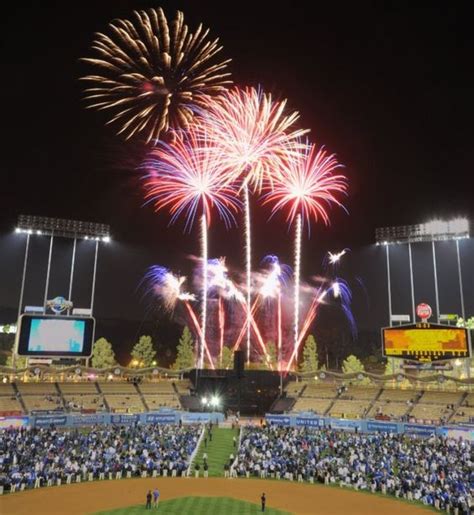 Dodgers Fireworks La Dodgers