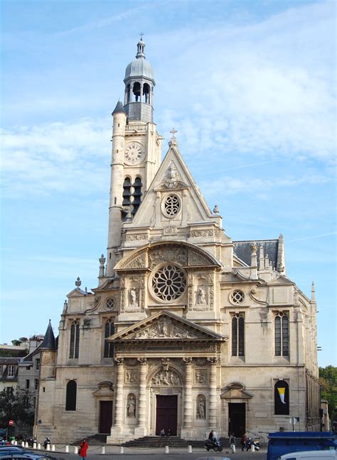Saint Etienne Du Mont Paris Arquitetura Religiosa Catedral Palácios
