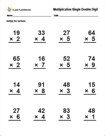 Printable Worksheets Of Single Digit Double Numbers