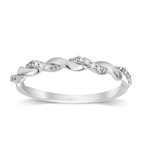 Goldsmiths Ct White Gold Ct Twist Style Diamond Ring Ra Ds Kwfy Goldsmiths