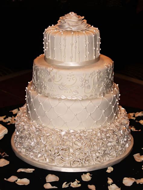 Flickr Ivory Wedding Cake White Wedding Cakes Winter Wedding Cake