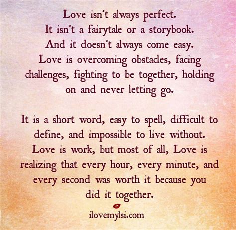 Love Isn T Always Easy Quotes Wedding Quotes Isn T Perfect But 2059666 Weddbook A