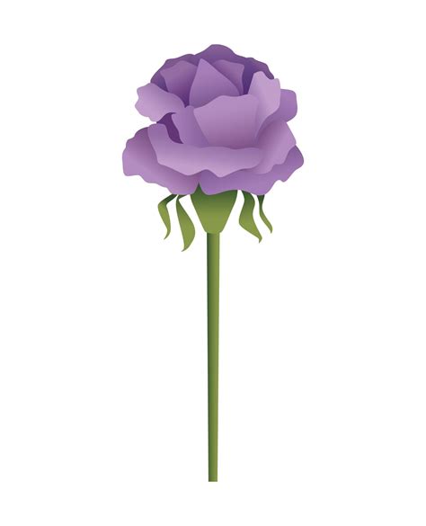 Purple Rose Icon 2495121 Vector Art At Vecteezy