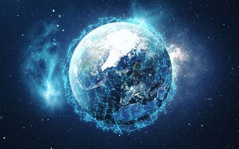 Download Wallpapers Social Network 4k Earth Globe Network Concept
