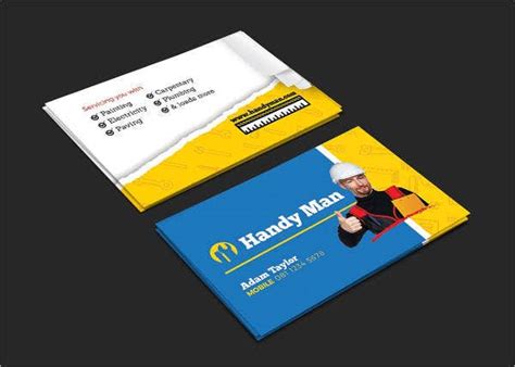 Add a little humor to everyone's day with this fixologist handyman. 6+ Best Handyman Business Cards in PSD, Word, Apple Pages ...