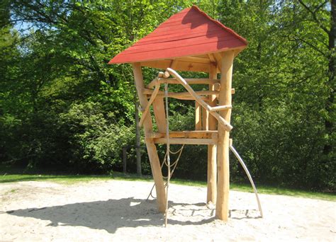 Tree House Made Of Robinia Wood Ziegler Spielplätze