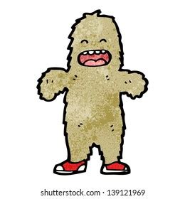 Cartoon Furry Bigfoot Monster Stock Illustration Shutterstock