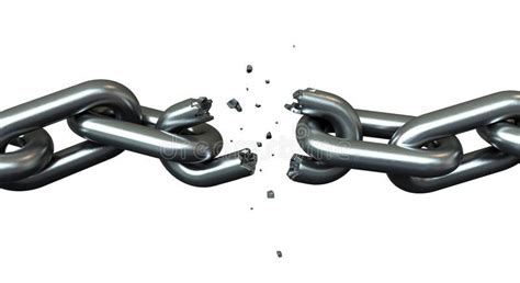 Breaking chains. 3d render of brakeing chains over white background , #AFFILIATE, #render, # ...