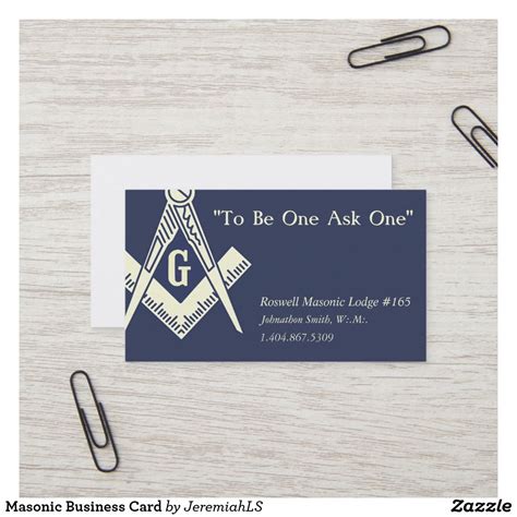 Masonic Business Card Masonic Lodge Business Cards Free Design Tool