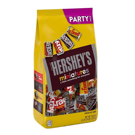 Hershey S Miniatures Assorted Chocolate Candy Bars Individually Wrapped Oz Bulk Party