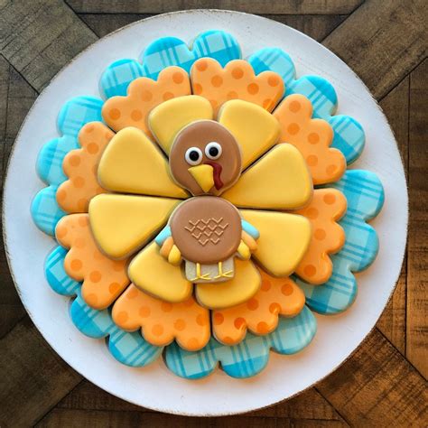 Thanksgiving Turkey Platter Cookie Cutter Piece Set Etsy