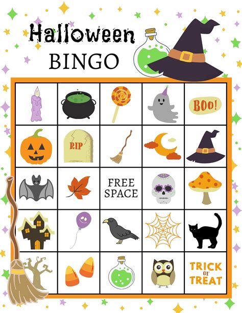 Halloween Bingo Free Printable Setting Up The Printable Halloween Bingo