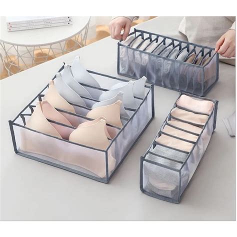 Folderable Drawer Storage Box Household Separated Simple Underwear Storage Box Bra Storage Box