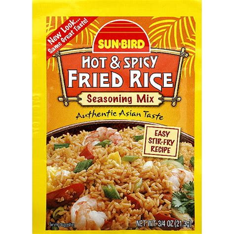 Sun Bird Hot And Spicy Fried Rice Seasoning Mix 075 Oz Pack Of 24