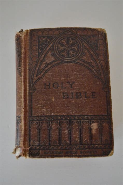 Antique Vintage Holy Bible 1885 Hard Cover