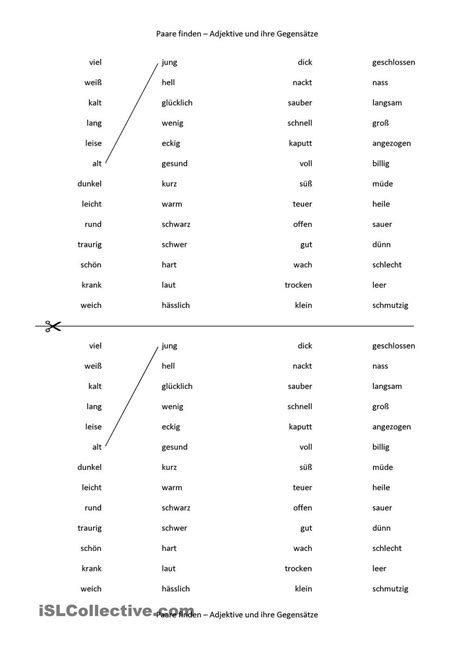 Tolle ausmalbilder und vorlagen welche die feinmotorik ihrer schülerinnen und. Adjektive: Gegensätze | 2. O.német | Adjektive Deutsch ...