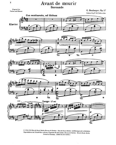 Avant De Mourir Op 17 Piano Sheet Music By Georges Boulanger Nkoda Free 7 Days Trial