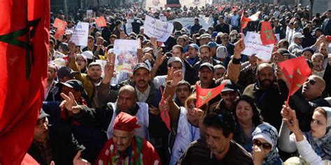 الأمن المغربى يفرق مظاهرة بالقوة فى العاصمة صوت الأمة