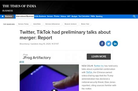 Twitter Tik Tok Merger Details Who Will Buy Tik Tok Twitter Or Microsoft
