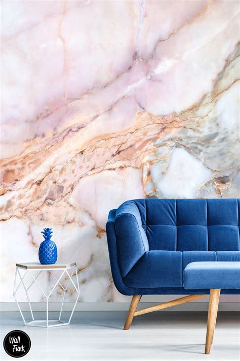 Marble Abstract Wallpaper Marble Effect Wallpaper Removable Etsy