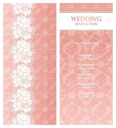 Lace Wedding Invitation Template Cards Design Templates