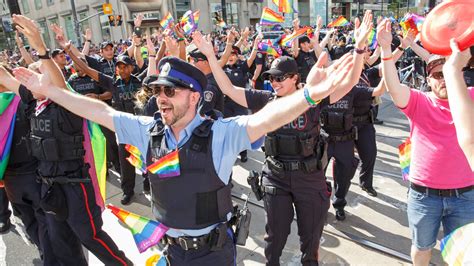 pride toronto s ban on police floats at the request of black lives matter exposes division