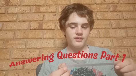 answering questions part 1 intro youtube