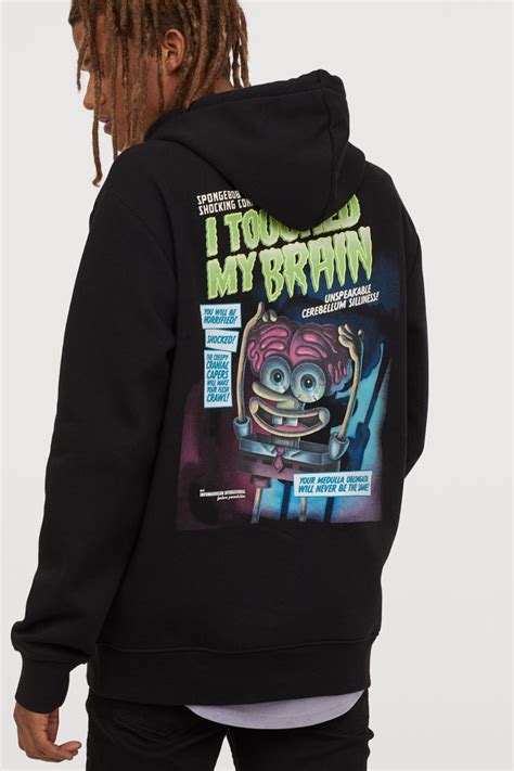I can't install a cactus punch cd. Hoodie - Black/Sponge Bob - Men | H&M US in 2020 | Long ...
