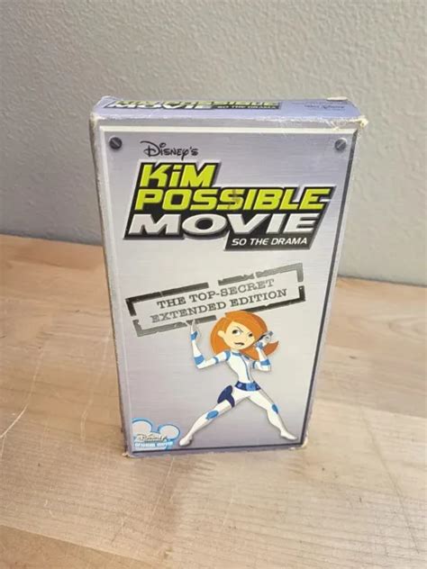 Disney S Kim Possible Movie So The Drama Vhs Top Secret Extended Edition Rare Picclick