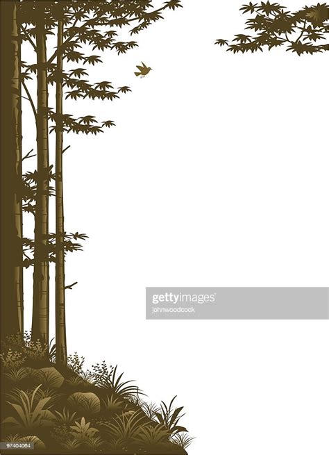 Woodland Border High Res Vector Graphic Getty Images
