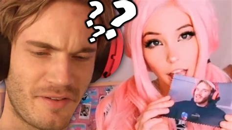 Belle Delphine Eating A Pewdiepie Picture Belle Delphine Youtube