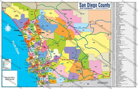 San Diego County Zip Code Map Printable Printable Word Searches