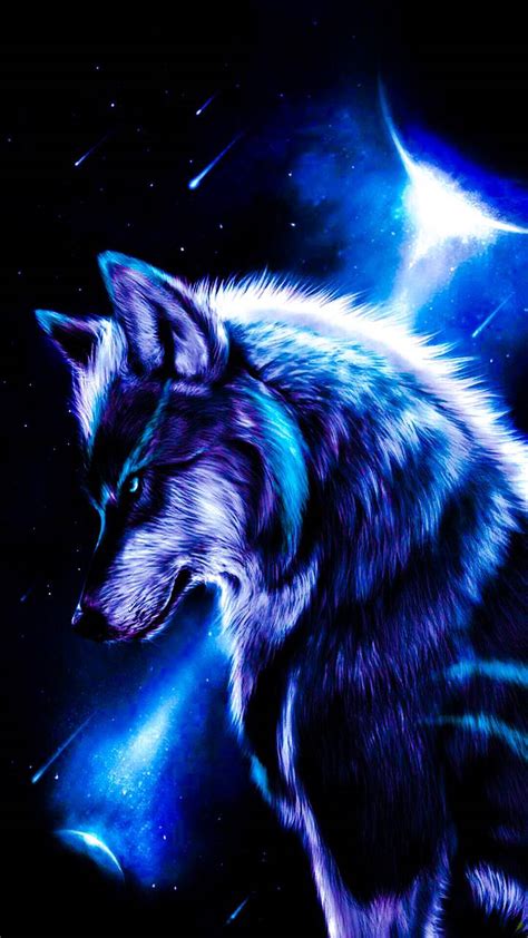 Neon Blue Wolf Wallpapers Top Free Neon Blue Wolf Backgrounds